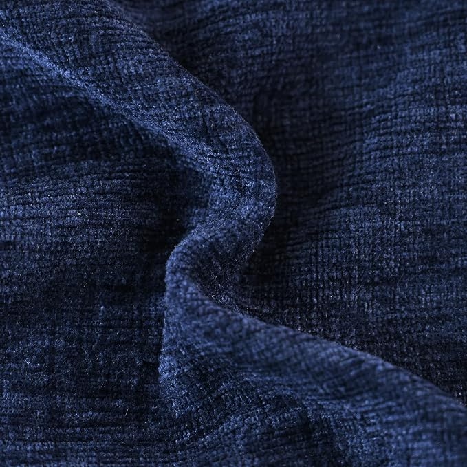 CaliTime Decorative Couch Throw Pillow Covers 18 X 18 Inches Navy Blue | Pack - Image 2