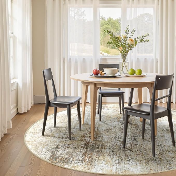 RELEANY Washable Round 8ft Area Rug - Image 2