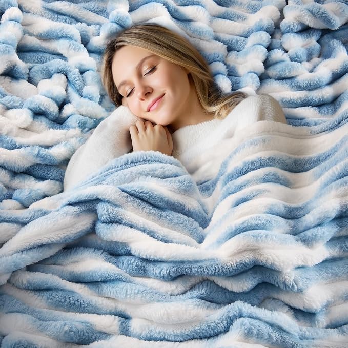 BEDELITE Ribbed Twin Blanket for Couch & Bed, Warm Yet Lightweight, Ribbed - Image 4