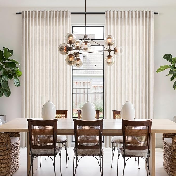 Beige Linen Curtains 84 Inches Long - Image 7