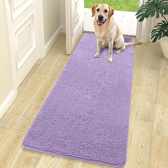 OLANLY Dog Door Mat for Muddy Paws 70x24, Super Absorbent Chenille Mud Mat | by OLANLY