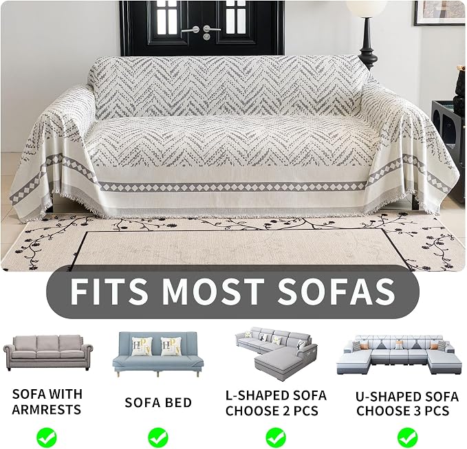 HAOMAIJIA Non Slip Couch Cover Sofa Covers - Image 5