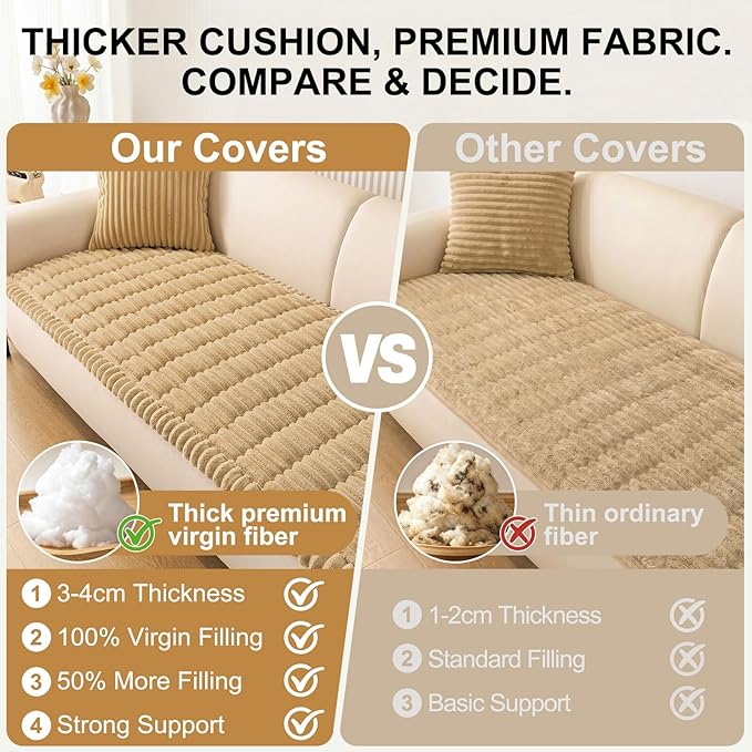 Smiry Couch Cover for Dogs, Non Slip Washable Sofa Protector for Pets | Soft - Image 4