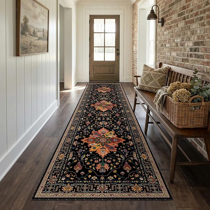 RELEANY Washable Area Rug, Runner 2'6"x8', Water Repellent, Pet Friendly - Image 2