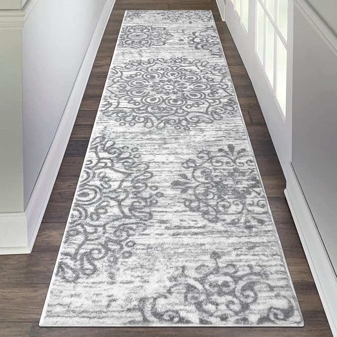 HEBE Hallway Runner Rug 2'x8', Washable Non Slip Kitchen Rug Runner | Soft Boho by HEBE