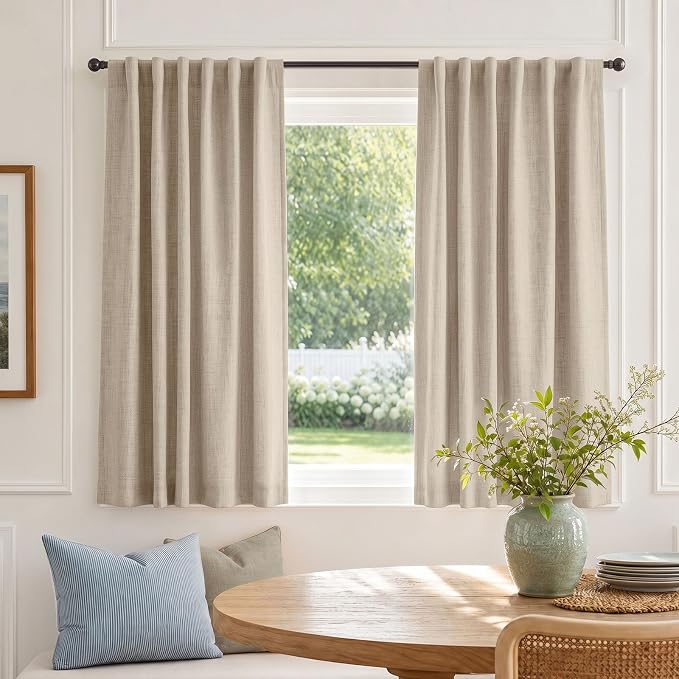 Linen Textured Total Blackout Curtains - Image 6