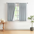 Vision Home Pinch Pleated Full Blackout Curtains Linen Blended Room Darkening by VisionHome