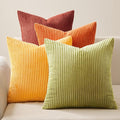 Topfinel Fall Burnt Orange Decorative Throw Pillows Covers 24x24 Inch Set of 4 by Topfinel