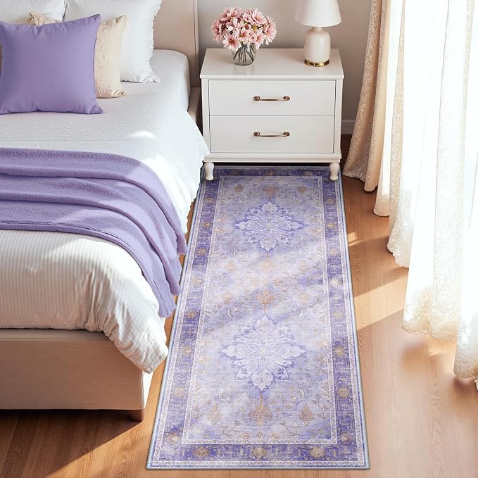 RELEANY Washable Area Rug, Runner 2'x6', Water Repellent, Pet Friendly - Image 3