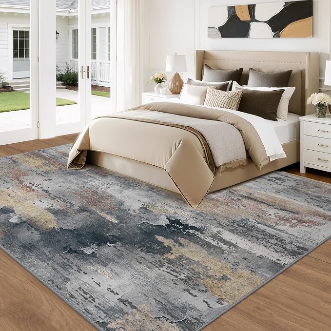 RELEANY Washable 5'x7' Abstract Area Rug - Image 3