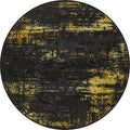 Round Area Rug Living Room: 8 ft Modern Washable Indoor Carpet | by FXRHLP