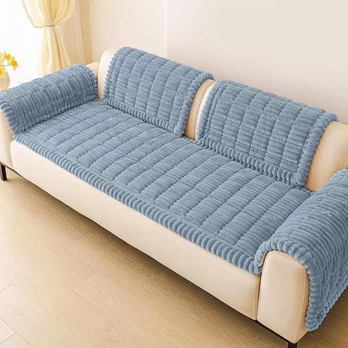Couch Cover for Dogs, Washable Non Slip Plush Flannel Sofa Protector | Thick - Image 9