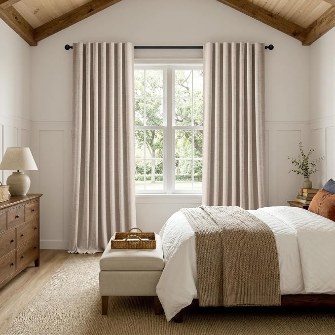 MIULEE 100% Blackout Linen Curtains - Image 8