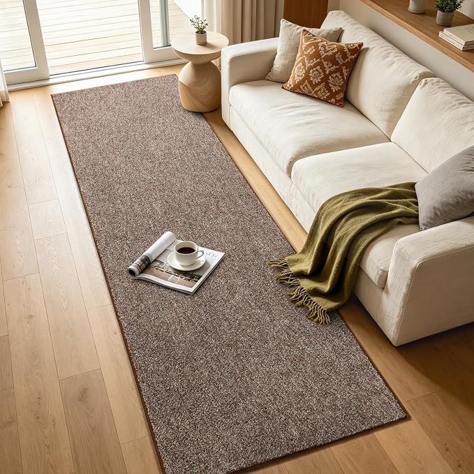 2x8 Coffee/White Runner Rug Washable Non-Slip - Image 7