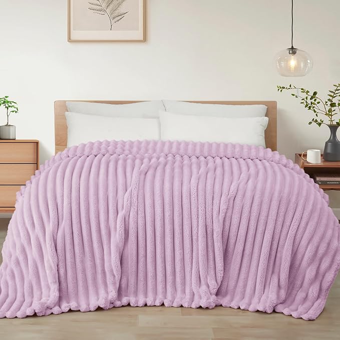 Exclusivo Mezcla Striped King Size Fleece Blanket by ExclusivoMezcla