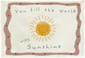 Positive Toddler Kids Growth Stuff for Nursery Bedroom Playroom Above Crib Wall Decor Hanging Rectangular Banner Poster Flag Sign Gift Baby Shower Birthday Baptism Christmas Gift You Fill the World