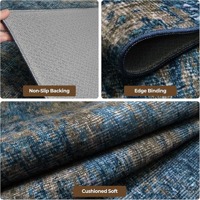 8x10 Washable Area Rug for Living Room, Dining Room, Playroom | Ultra Soft - Image 3