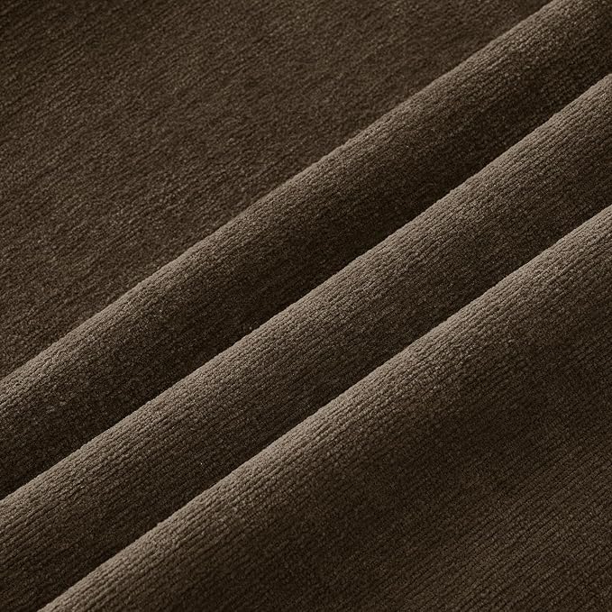 MIULEE Chocolate Brown Chenille Couch Lumbar Throw Pillow Covers, 12x20 | Set - Image 7