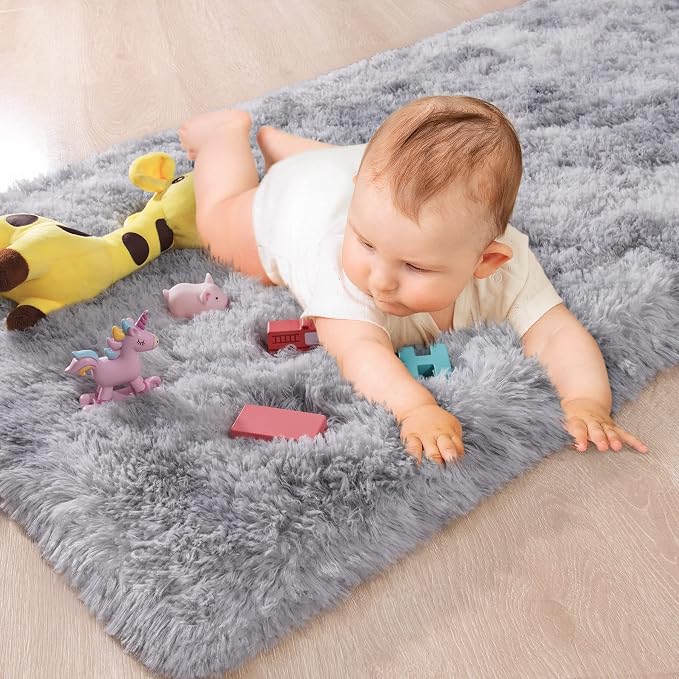 Chicrug Soft Runner Rug for Bedroom Living Room Plush Fluffy Rugs 2x6 | Shag - Image 2