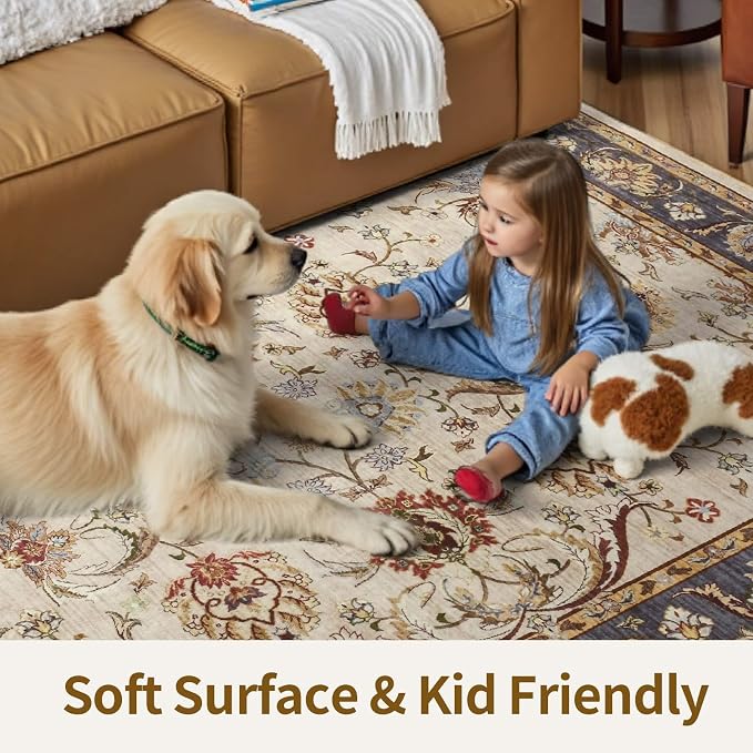 6x9 Ft Large Machine Washable Area Rugs - Image 4