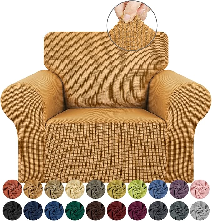 Stretch Chair Sofa Slipcover, Single Couch Cover, Pet Friendly Furniture by KEKUOU