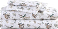 Eddie Bauer - King Sheets, Cotton Flannel Bedding Set, Brushed For Extra Softness, Cozy Home Decor (Woodland Friends, King)