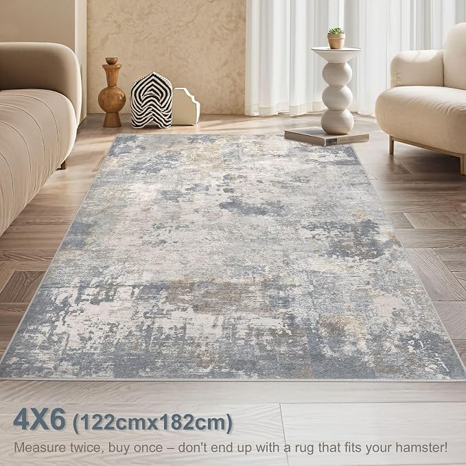 UERMEI 4x6 Area Rug Living Room Rugs - Image 3