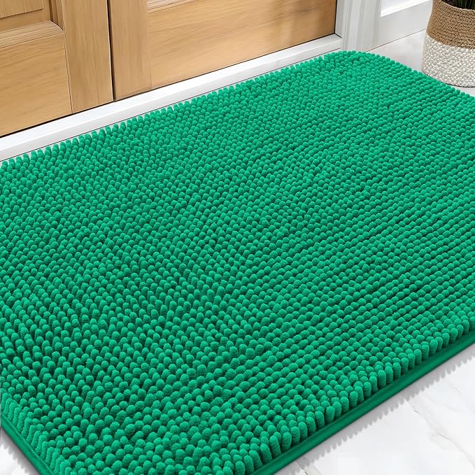 OLANLY Dog Door Mat for Muddy Paws 30x20, Super Absorbent Chenille Mud Mat | by OLANLY
