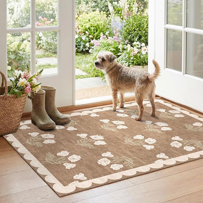 Floral Outdoor Rug by Othilic