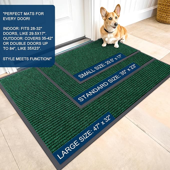 OLANLY Front Door Mat 71x34, Waterproof Heavy-Duty Indoor Outdoor Doormat | - Image 2