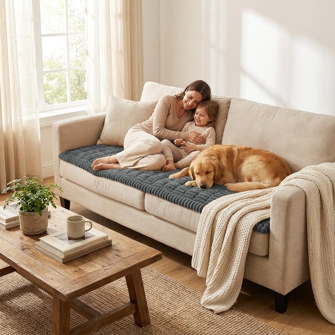 Smiry Couch Cover for Dogs, Non Slip Washable Sofa Protector for Pets | Soft - Image 6