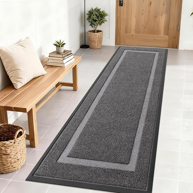 OLANLY Front Door Mat Outside 71x23, All-Season Heavy-Duty Rubber Doormat | by OLANLY