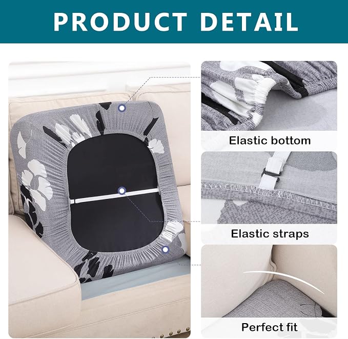 Printed Couch Cushion Covers, Sofa Covers Washable - Image 5
