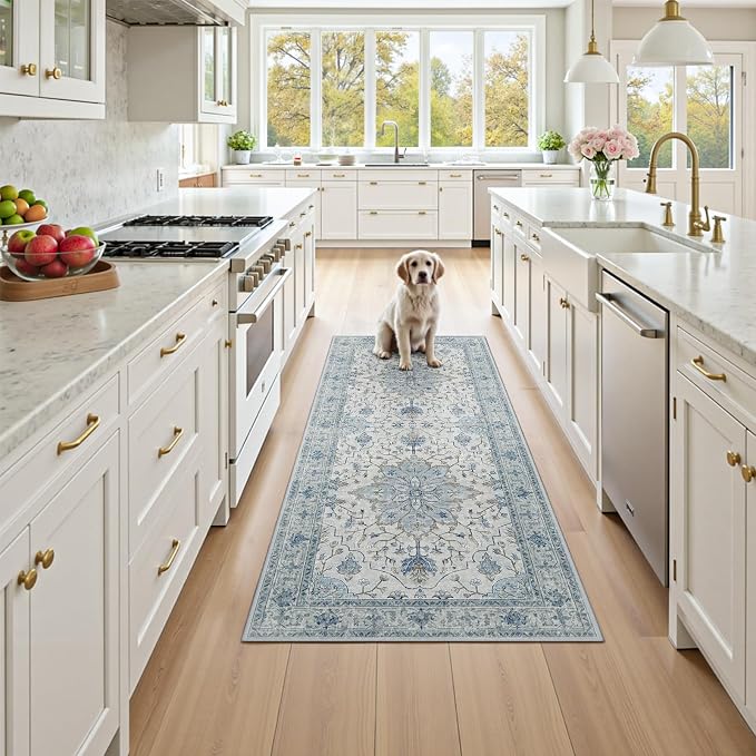RELEANY Washable Area Rug, Runner 3'x7', Water Repellent, Pet Friendly - Image 2