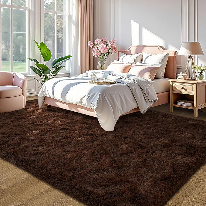 LOCHAS Area Rugs 9x12 Fluffy Living Room Carpets - Image 2
