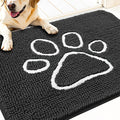 OLANLY Dog Door Mat for Muddy Paws 34x21, Paw Print Design Chenille Mud Mat | by OLANLY