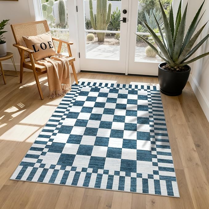 GarveeHome Checkered Rug 3x5 Area Rugs - Image 2