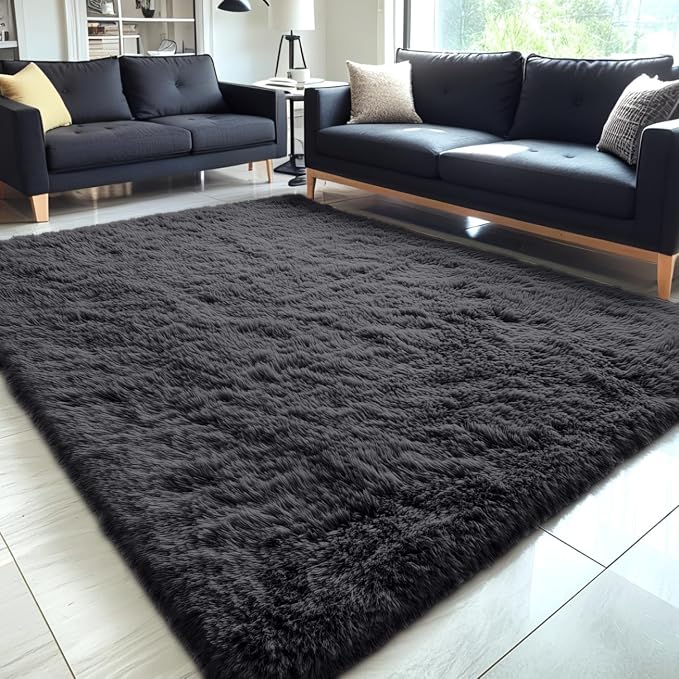 OLANLY 5x6 Area Rugs for Living Room Bedroom, Machine Washable Soft Fluffy by OLANLY