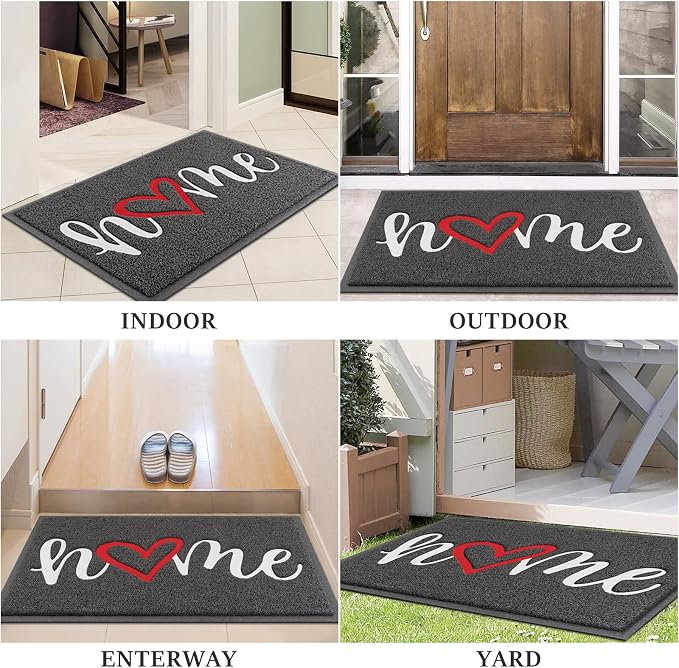 Door Mat Welcome Mat Floor Mat for Entryway, High Traffic Areas | Low Profile - Image 7