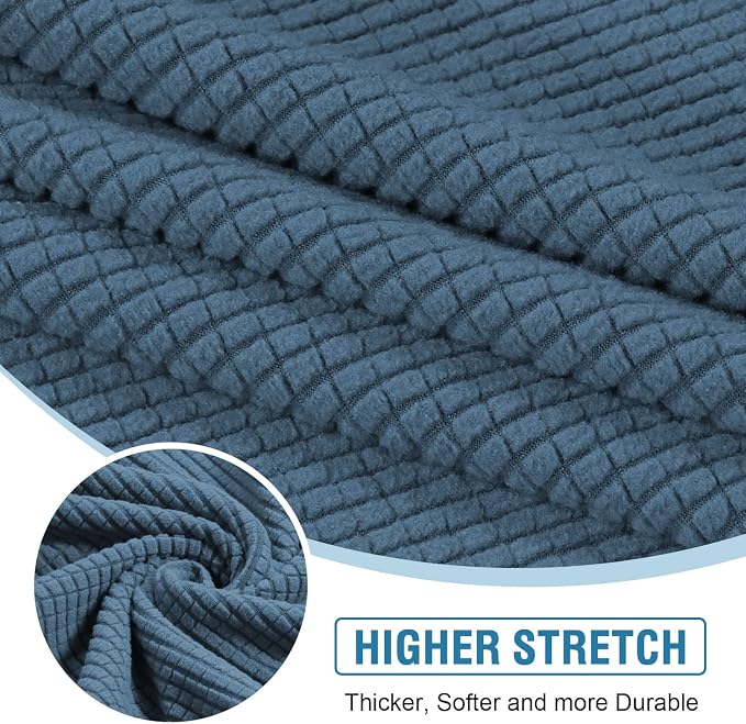 H.VERSAILTEX Sectional Couch Covers 3 Pieces Sofa Seat Cushion Covers L Shape - Image 4