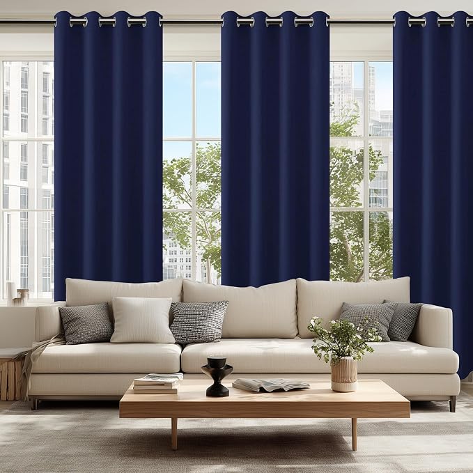 Blackout Curtains for Bedroom, 52 x 96 Inch, 2 Panels | Thermal Insulated & - Image 6