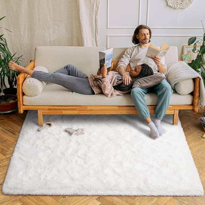 Chicrug Soft Area Rugs for Bedroom Living Room Plush Fluffy Rug 9x12 | Shag - Image 2