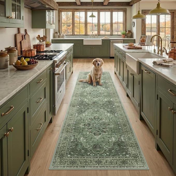 RELEANY Washable Area Rug, Runner 2'x7', Water Repellent, Pet Friendly - Image 2
