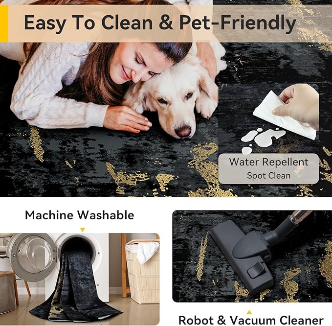RELEANY Washable Round 6ft Area Rug - Image 4