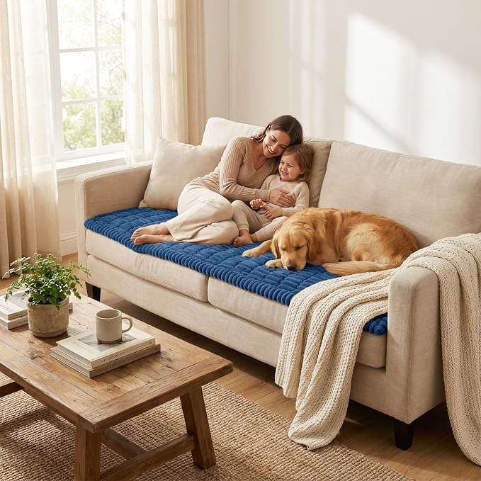 Smiry Couch Cover for Dogs, Non Slip Washable Sofa Protector for Pets | Soft - Image 6