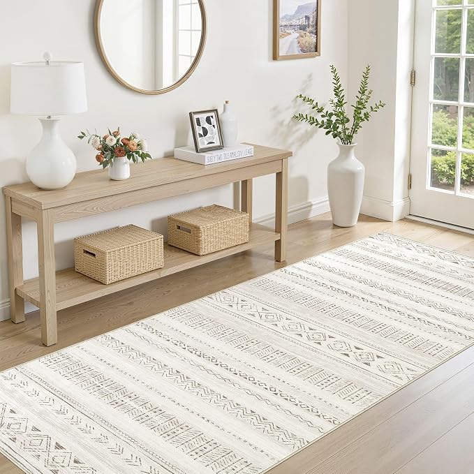 cotiled Hallway 3x8 Runner Rugs Washable Boho Moroccan Soft Rug | Non-Slip - Image 6