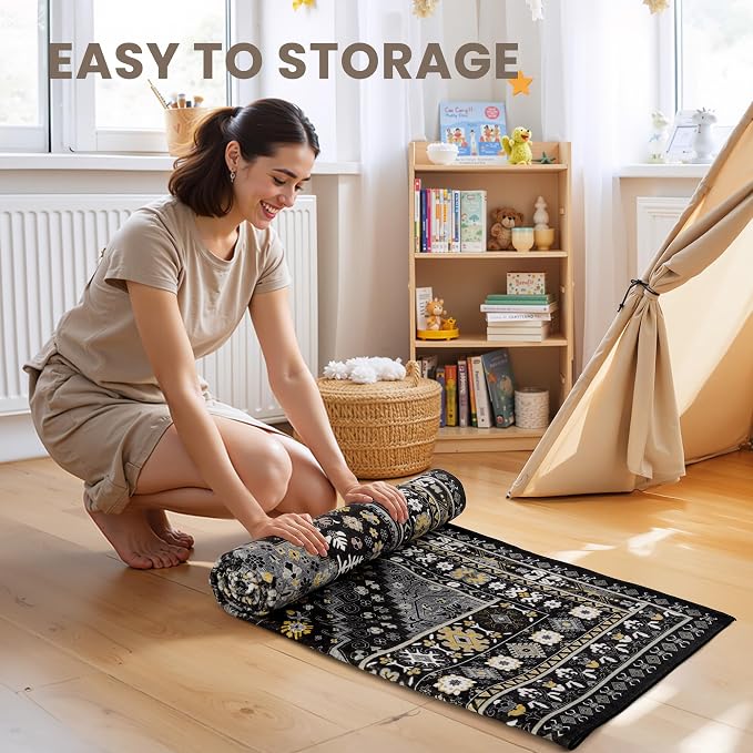 6x9 Area Rugs for Living Room, Large Washable Rug, Dining Room, Low Pile - Image 7