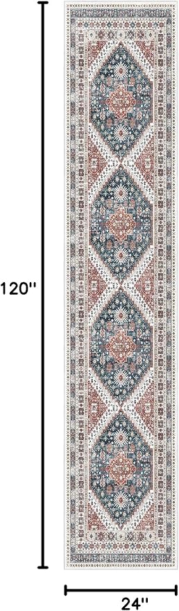 Madane Washable Runner Rugs 2x10 Long - Image 2
