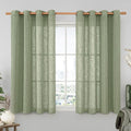 Small Linen Curtains 2 Panels Set by LAMIT