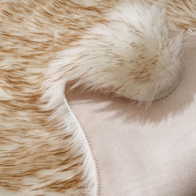 MIULEE Fluffy Area Rug 2x3 ft Faux Fur Sheepskin Rug - Image 4